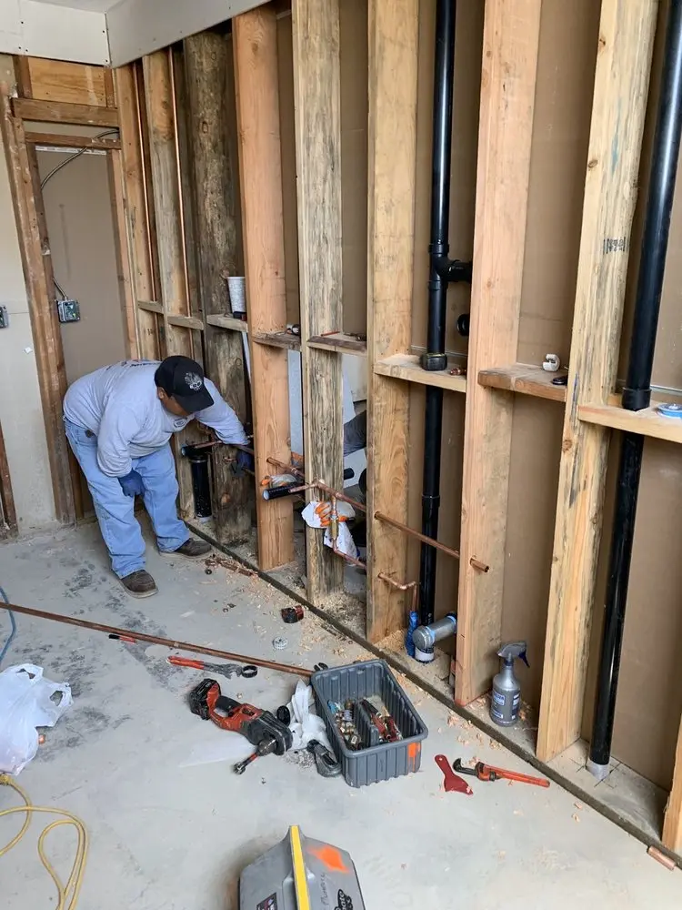 Commercial rough-in plumbing for Gas Line Repair in Wooded Hills